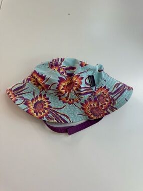 Patagonia Baby Sunflower Purple Bucket Hat Reversible - No Size Tag